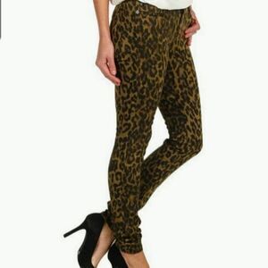 Big Star Alex mid rise skinny cheetah jeans sz 27